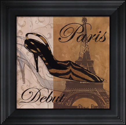 Framed Paris Debut Print