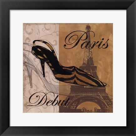 Framed Paris Debut Print