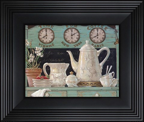Framed Time For Coffee Print