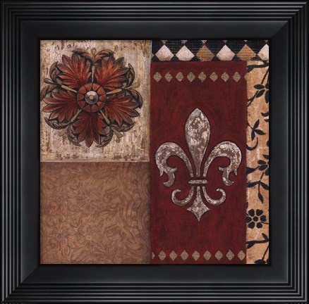 Framed Fleur II Print