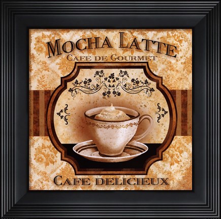 Framed Mocha Latte Print