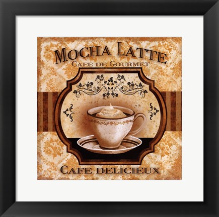 Framed Mocha Latte Print