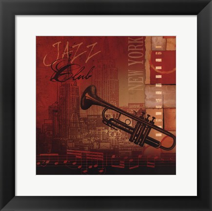 Framed Jazz Club Print