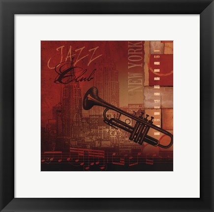 Framed Jazz Club Print