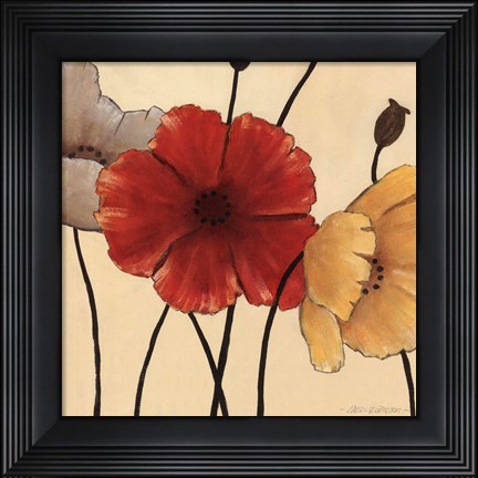 Framed Awaited Blooms II Print