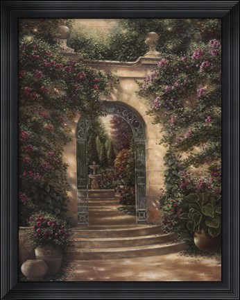 Framed Watson&#39;s Garden I Print