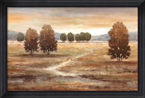 Framed Linen Landscape I Print