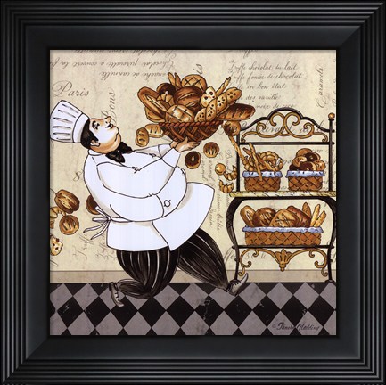 Framed Chef Bread Print