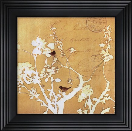 Framed Song Birds VI - mini Print