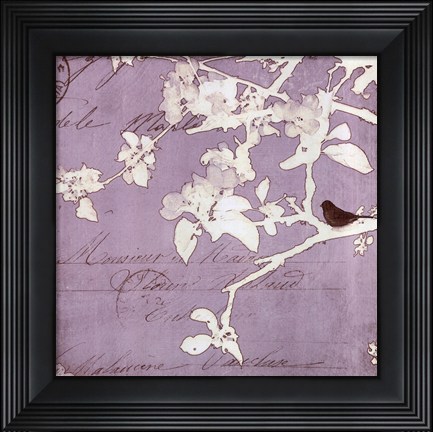 Framed Song Birds VIII - mini Print