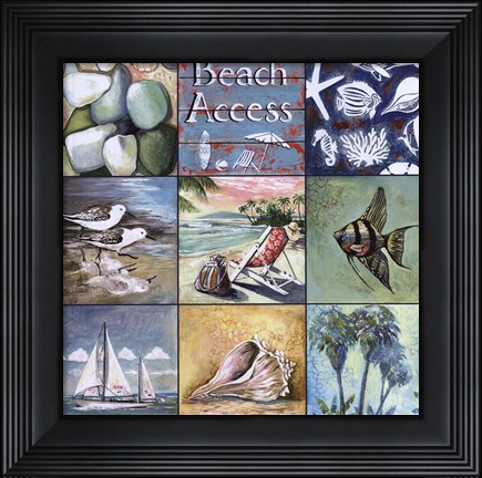 Framed Beach Access Print