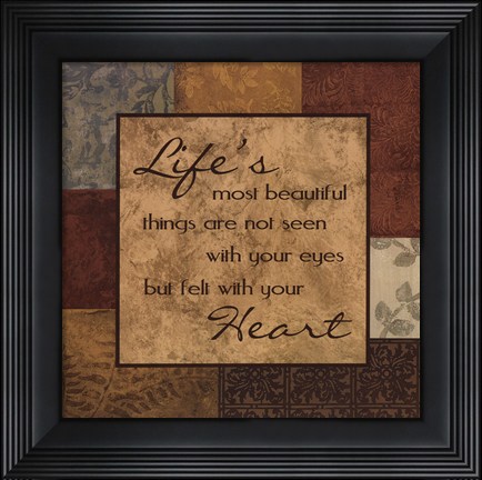 Framed Life's Things Print