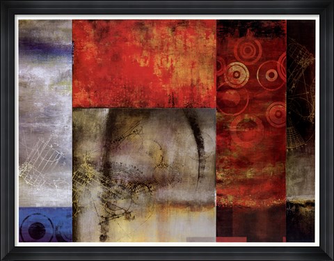 Framed Turning Wheels Print