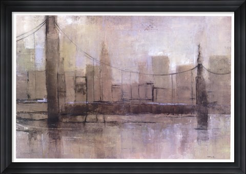 Framed Skyline Bridge I Print