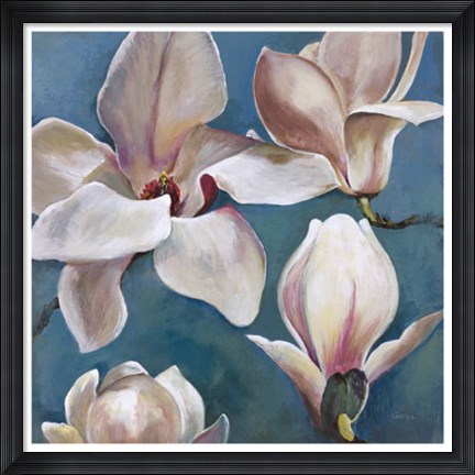 Framed New Magnolias II Print
