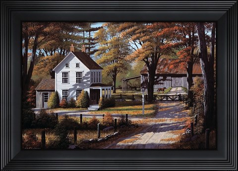 Framed Rustling Leaves Print