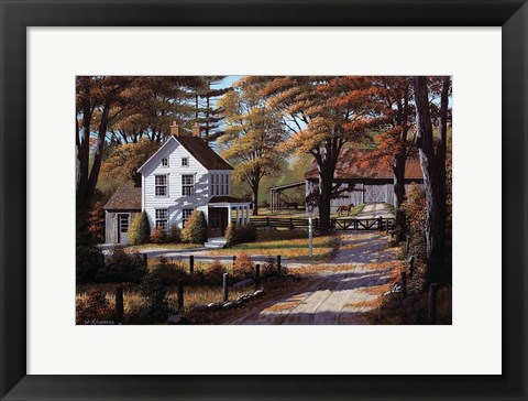 Framed Rustling Leaves Print