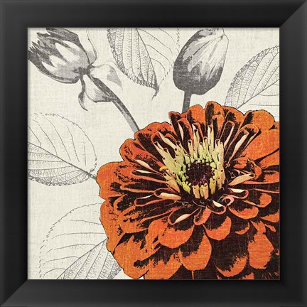 Framed Touch of Color I Print