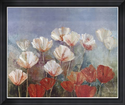 Framed Blushing Poppies Print