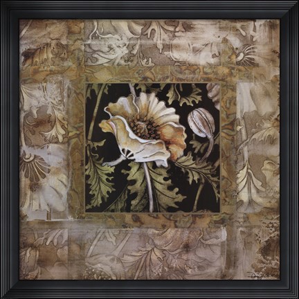 Framed Golden Silence I Print