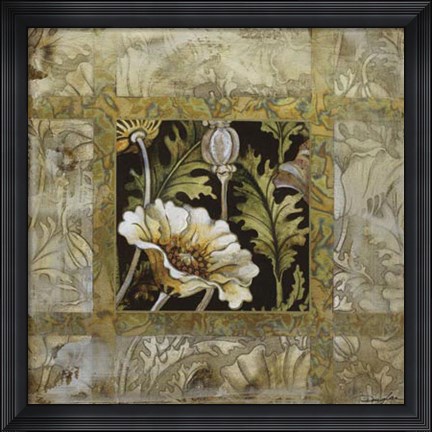 Framed Golden Silence II Print