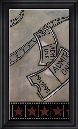 Framed Tickets Print