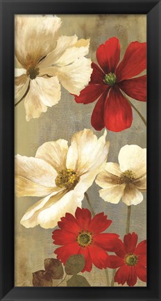 Framed Springerle Floral I Print