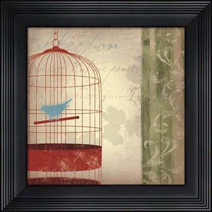 Framed Twitter I Print