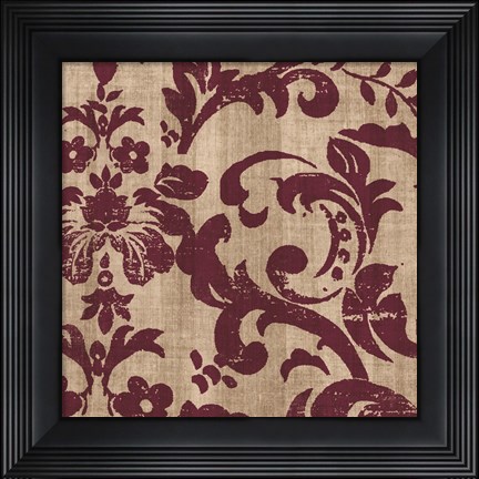 Framed Aubergine I Print