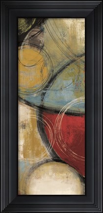 Framed Elemental Circles I Print