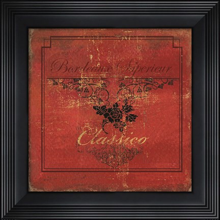 Framed Vino II Print