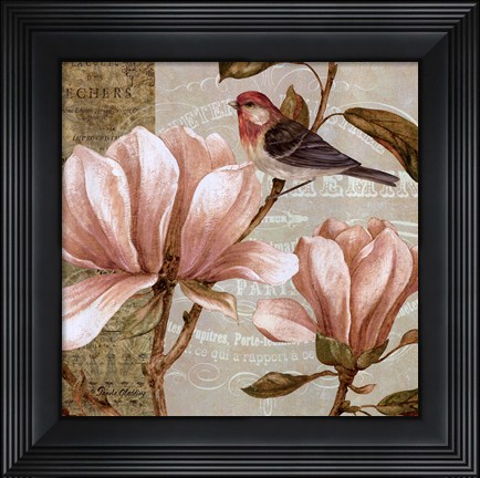 Framed Magnolia Collage I - Mini Print