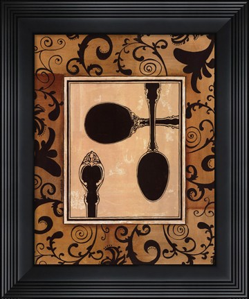 Framed Spoons Print