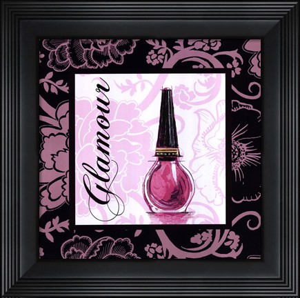 Framed Fashion Pink Glamour Print