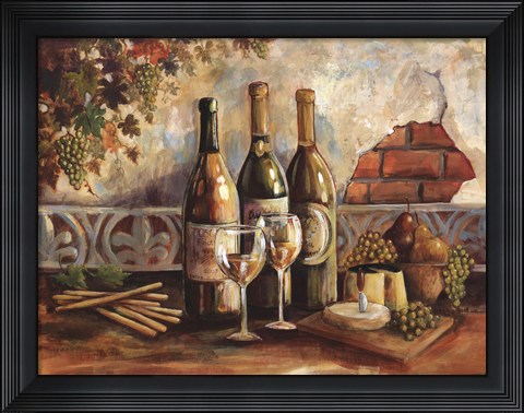 Framed Bountiful Wine I Print