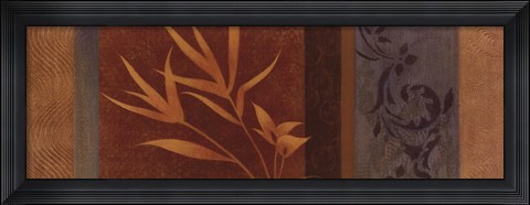 Framed Leaf Silhouette I Print
