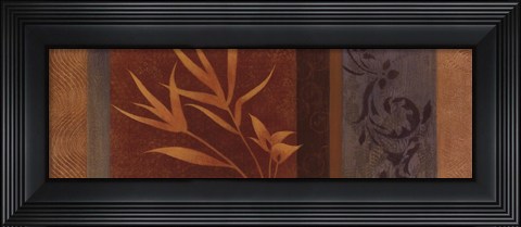 Framed Leaf Silhouette I - mini Print
