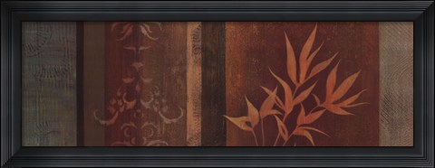 Framed Leaf Silhouette II Print