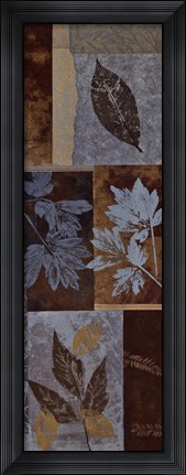 Framed Blue Fusion Panel I Print