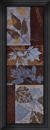 Framed Blue Fusion Panel II Print