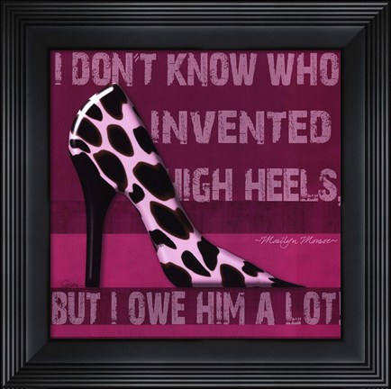 Framed Cheetah Shoe Print
