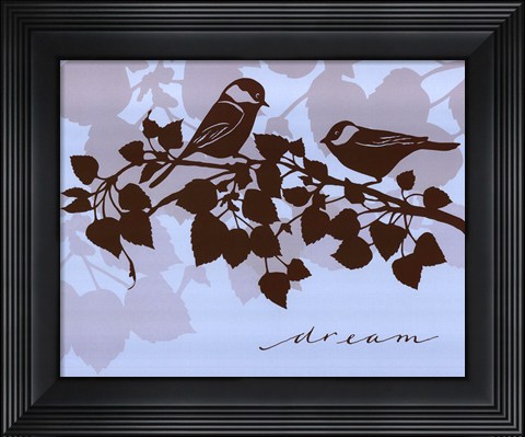 Framed Chickadee Dream - mini Print