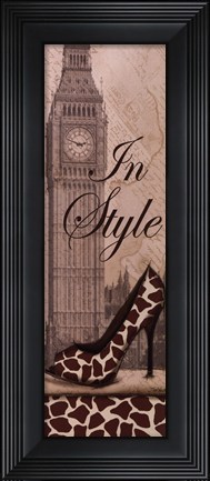 Framed Travel in Style II - mini Print