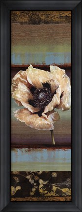 Framed Elemental Poppy I Print