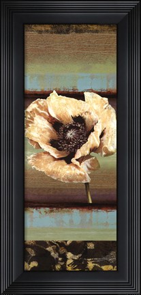 Framed Elemental Poppy I - mini Print