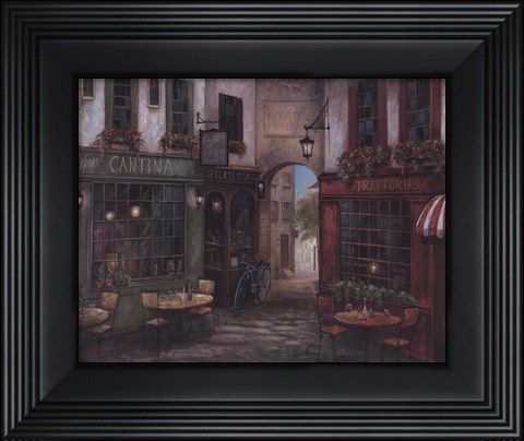 Framed Courtyard Ambiance Print