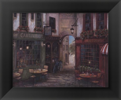 Framed Courtyard Ambiance Print