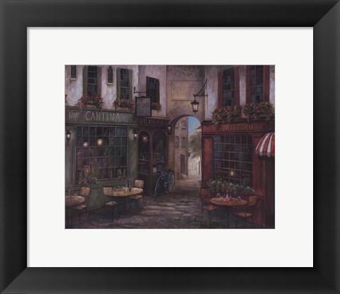 Framed Courtyard Ambiance Print