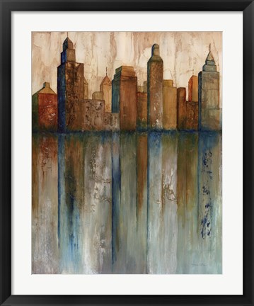 Framed City View I Print