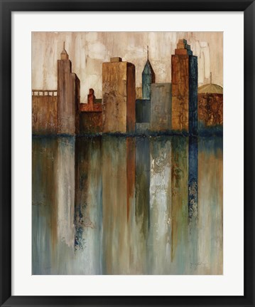 Framed City View II Print